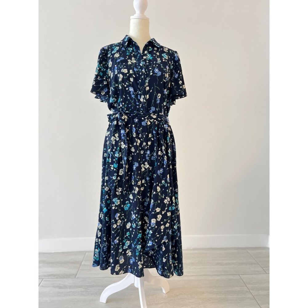 Floral Navy Dress